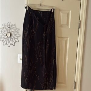 Rena Rowan Black Maxi Pencil Skirt Cocktail